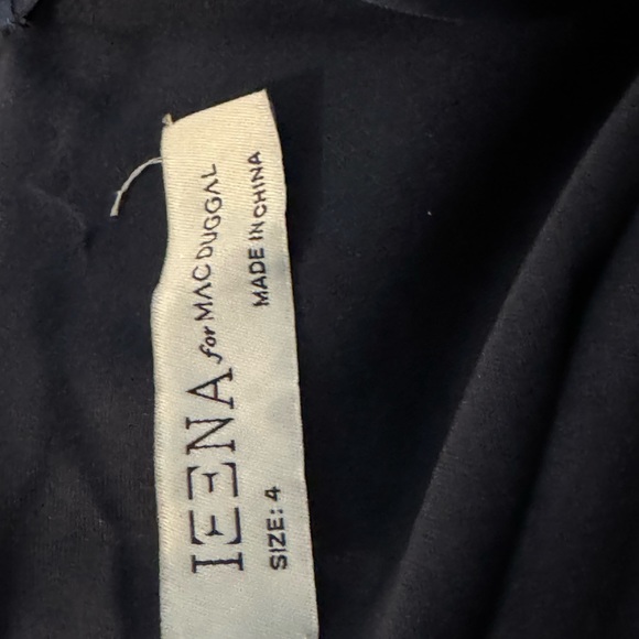 NWT Ieena for Mac Duggal 26163 One Shoulder Ruched Jersey Gown Midnight Size 4 - Picture 6 of 12